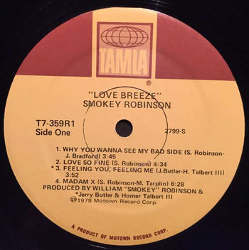 Love Breeze  - Robinson, Smokey