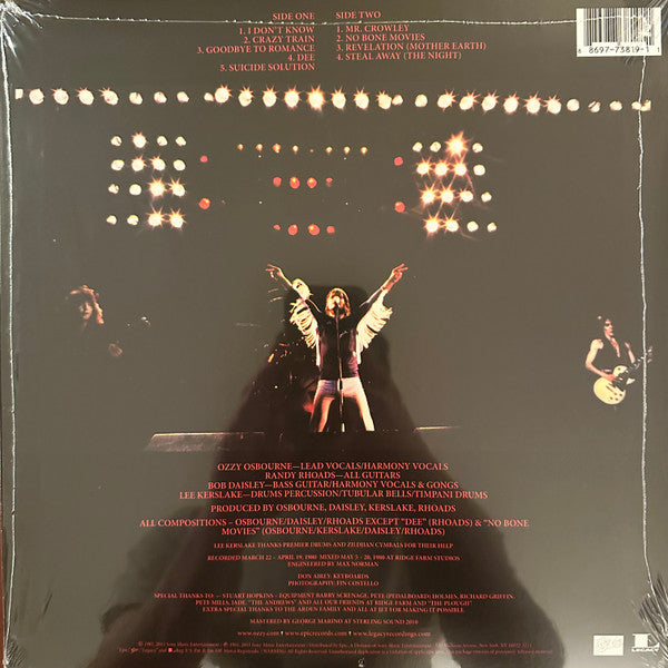 Blizzard Of Ozz - Osbourne, Ozzy