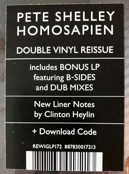 Homosapien - Shelley, Pete