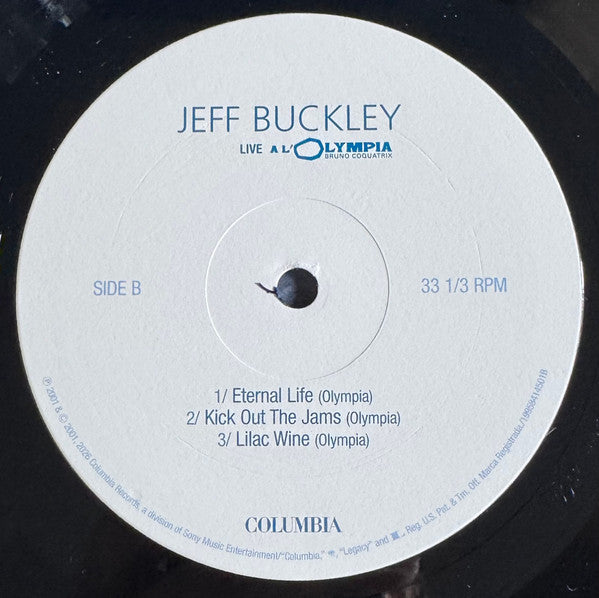 LIVE A L'OLYMPIA - BUCKLEY, JEFF