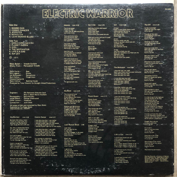 Electric Warrior - T. Rex