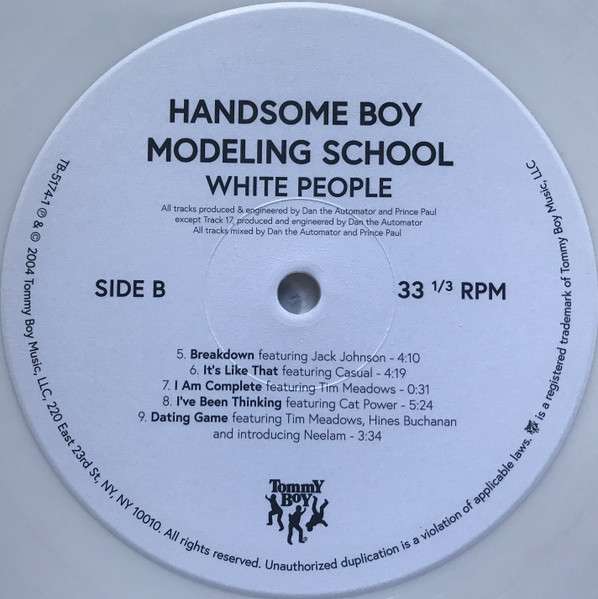 White People [Opaque White LP] - Handsome Boy Modeling School