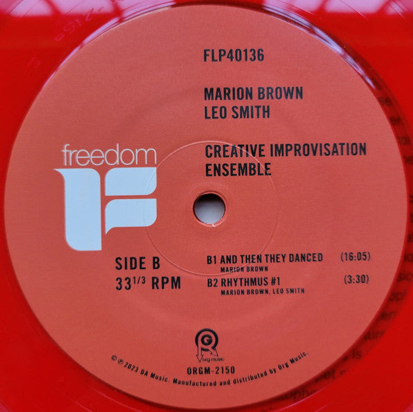 Creative Improvisation Ensemble - Brown, Marion & Leo Smith