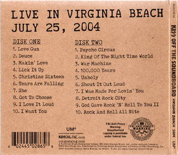 Kiss Off The Soundboard: Live In Virginia Beach - Kiss