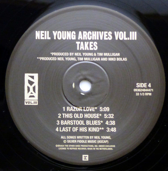 Archives Vol. III Takes - Young, Neil
