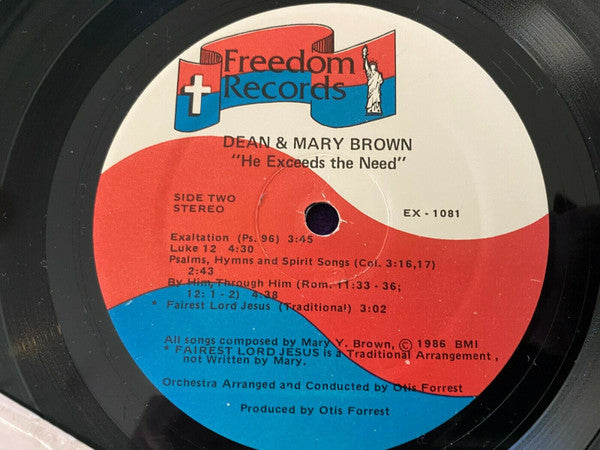 ...He Exceeds The Need - Brown, Dean & Mary