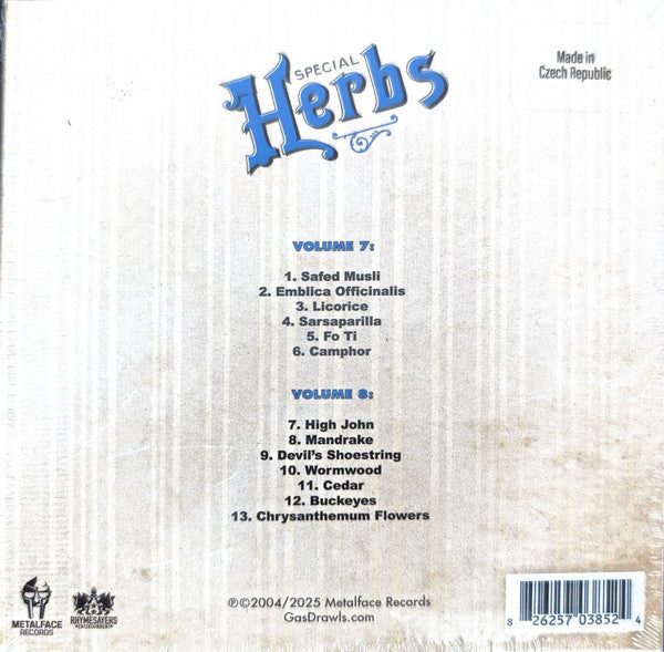 Metal Fingers Presents: Special Herbs Vol. 7 & 8 - MF DOOM