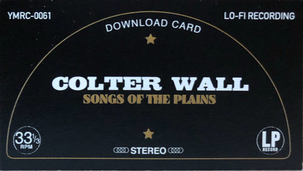 Songs Of The Plains - Wall, Colter