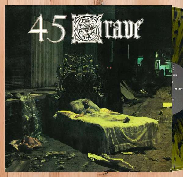 Sleep In Safety - Green With Black Splatter (Blk) - 45 Grave [LP]