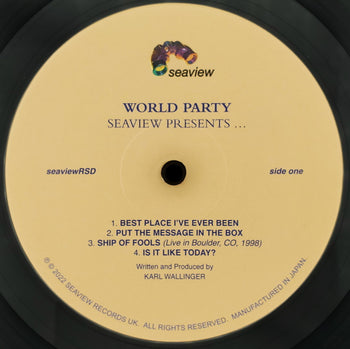 Seaview Records Presents: World Party - World Party