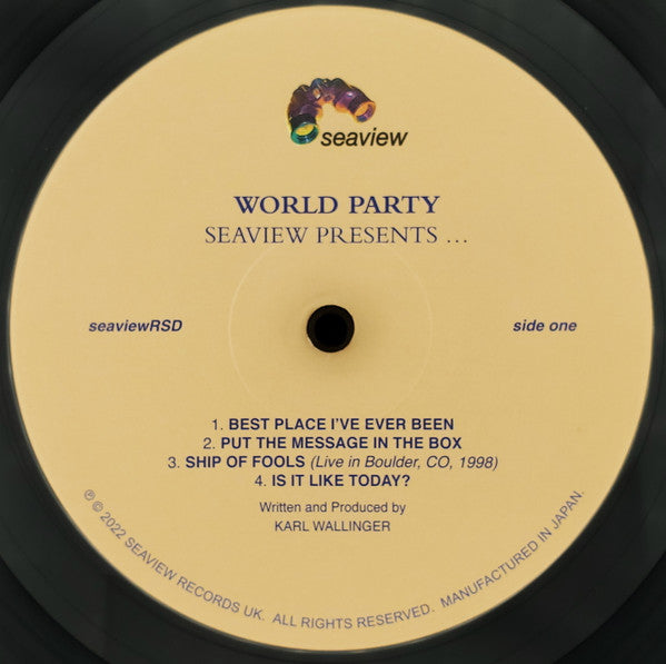 Seaview Records Presents: World Party - World Party