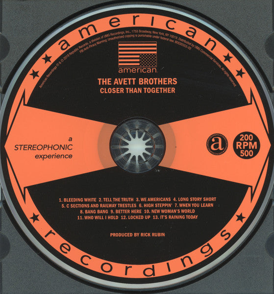 Closer Than Together - Avett Brothers