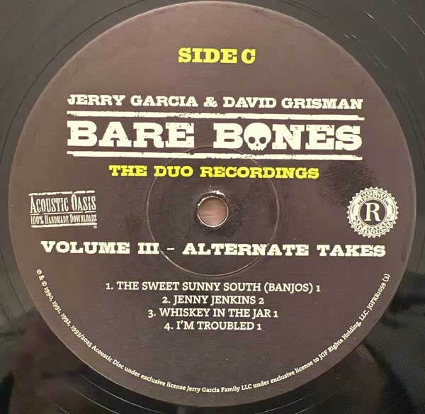 Bare Bones: Volume III - Alternate Takes - Garcia, Jerry / Grisman, David