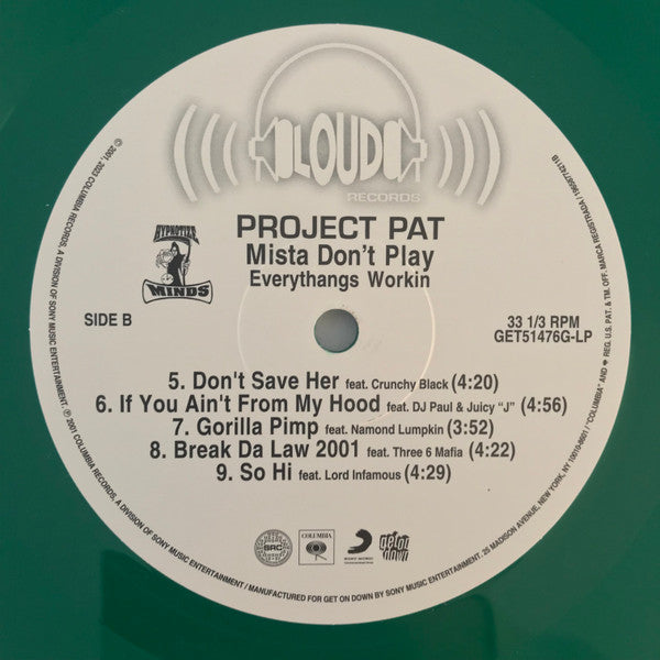 Mista Don't Play: Everythangs Workin - Project Pat