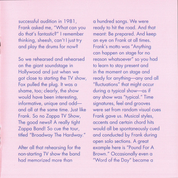 Zappa '88: The Last Us Show - Zappa, Frank