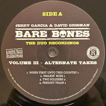 Bare Bones: Volume III - Alternate Takes - Garcia, Jerry / Grisman, David