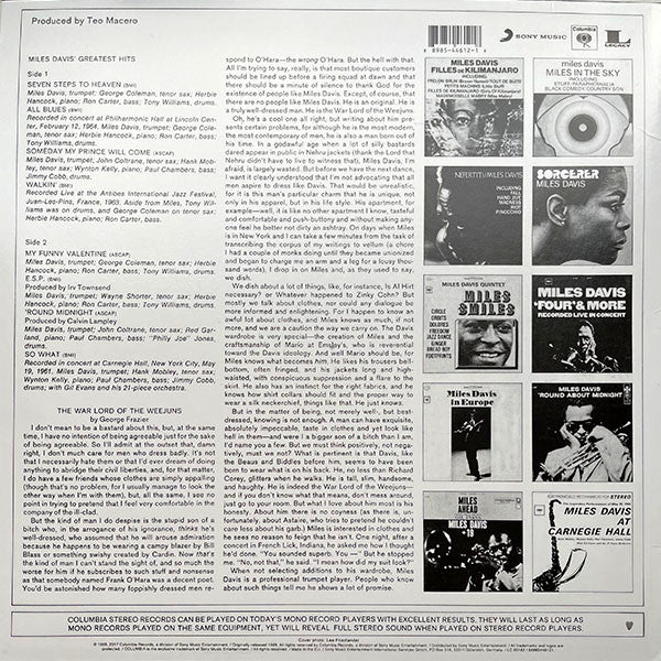 Greatest Hits (1969) - Davis, Miles
