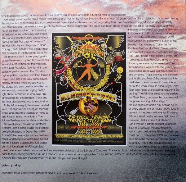 Fillmore West 1-31-71 - Allman Brothers Band, The