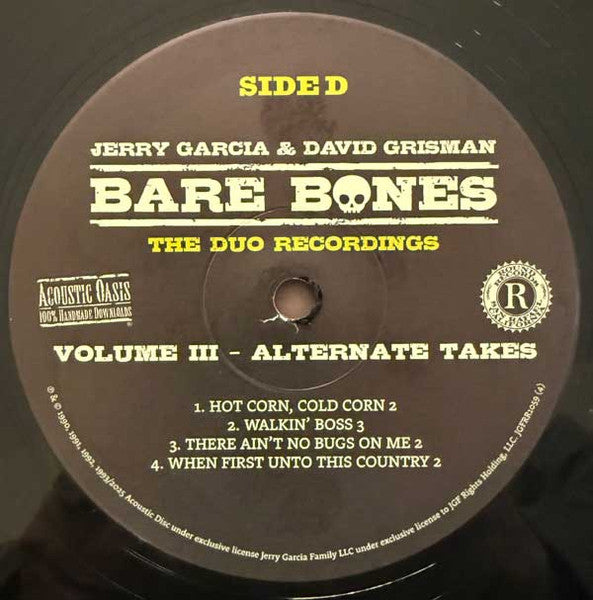 Bare Bones: Volume III - Alternate Takes - Garcia, Jerry / Grisman, David