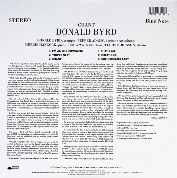Chant - Byrd, Donald