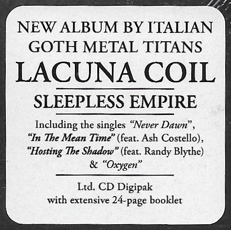 Sleepless Empire - Lacuna Coil