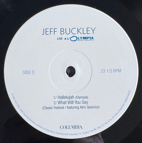 LIVE A L'OLYMPIA - BUCKLEY, JEFF