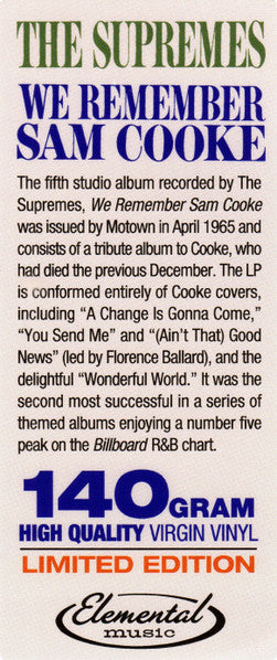 We Remeber Sam Cooke - Supremes