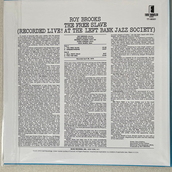The Free Slave - Brooks, Roy