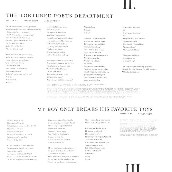 The Tortured Poets Department - Swift, Taylor