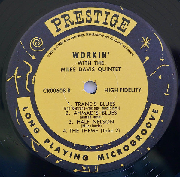 Workin' With The Miles Davis Quintet - Davis, Miles Quintet
