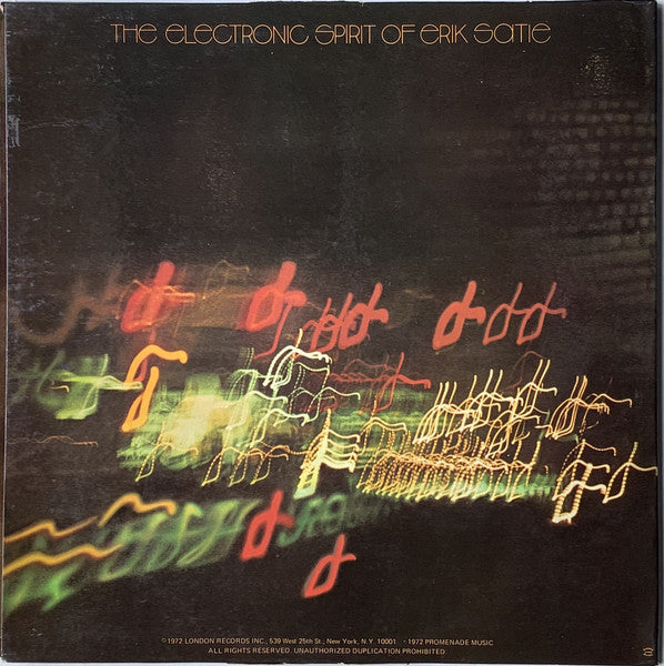 The Electronic Spirit Of Erik Satie Featuring The  - Camarata Contemporary Chamber Group