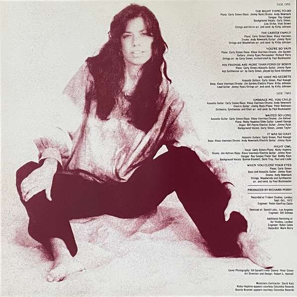 No Secrets - Carly Simon [LP]