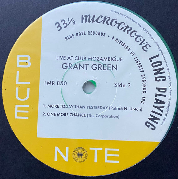 Live At Club Mozambique - Green, Grant