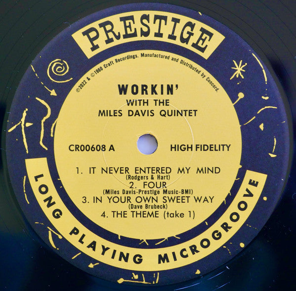 Workin' With The Miles Davis Quintet - Davis, Miles Quintet