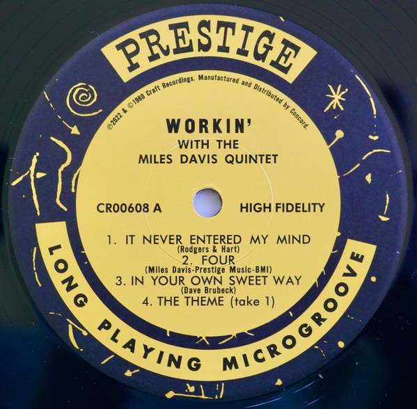 Workin' With The Miles Davis Quintet - Davis, Miles Quintet