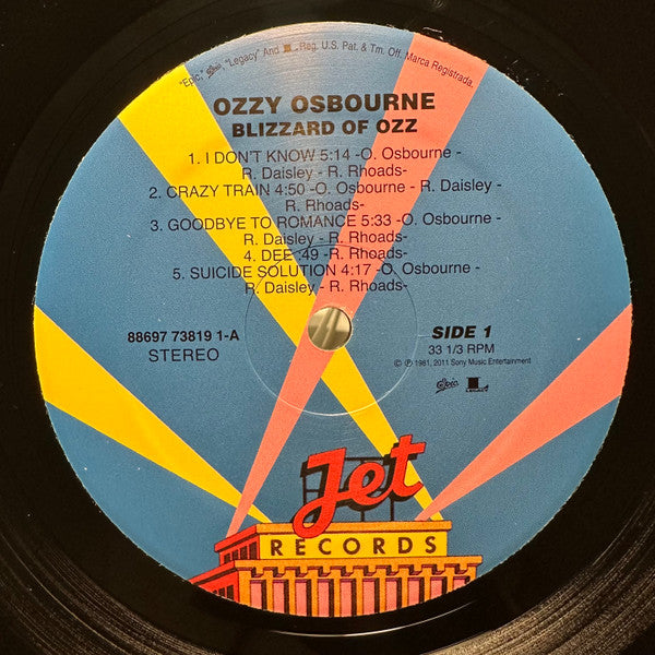 Blizzard Of Ozz - Osbourne, Ozzy