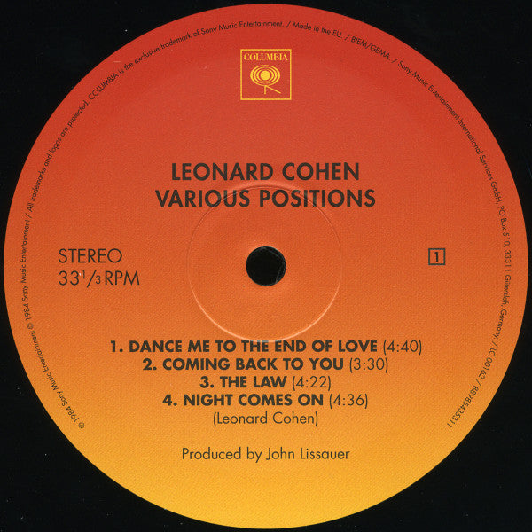 Various Positions - Cohen, Leonard