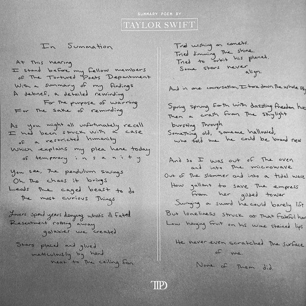 The Tortured Poets Department - Swift, Taylor