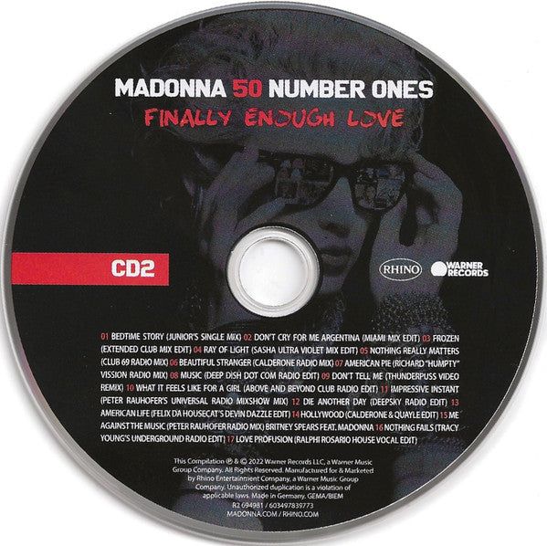 Finally Enough Love: 50 Number Ones - Madonna