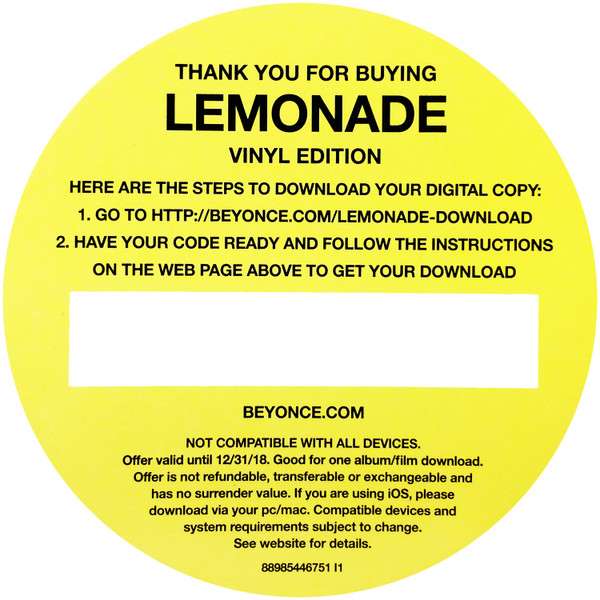 Lemonade [Deluxe Yellow 2LP] - Beyoncé