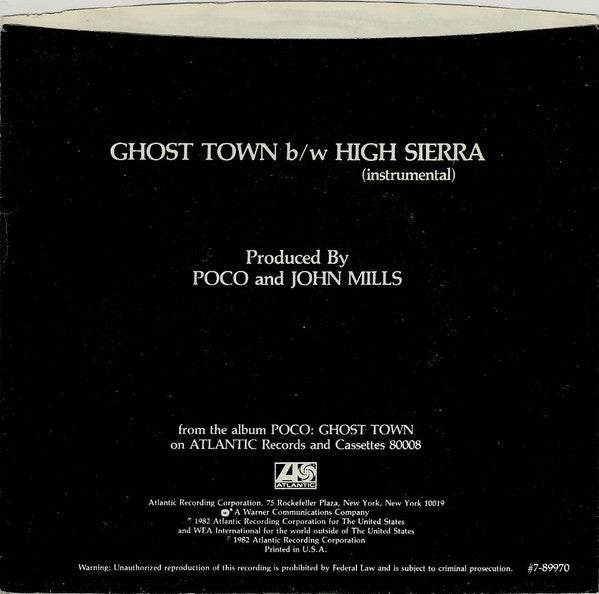 Ghost Town - Poco