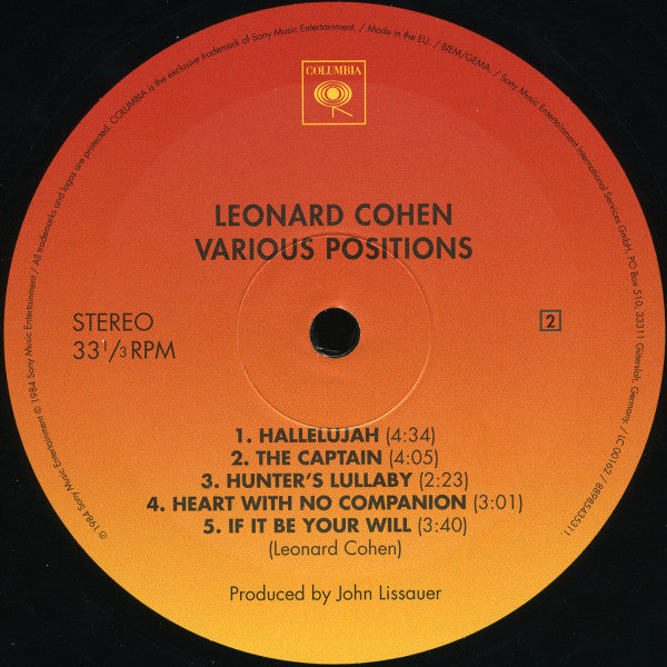 Various Positions - Cohen, Leonard
