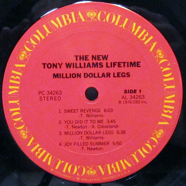 Million Dollar Legs - New Tony Williams Lifetime
