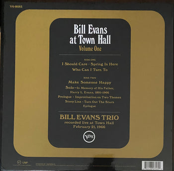 At Town Hall Vol 1 - Evans, Bill