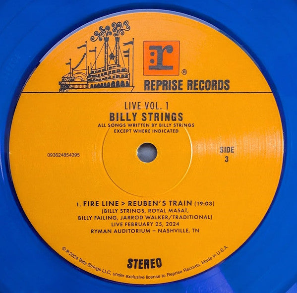 Billy Strings Live Volume 1 - Strings, Billy