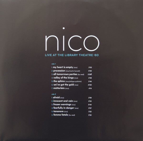Live At The Library Theatre '80 - Nico