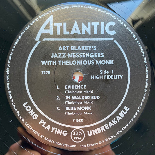 Art Blakey's Jazz Messengers With Thelonious Monk - Blakey, Art Jazz Messengers With Thelonious Monk