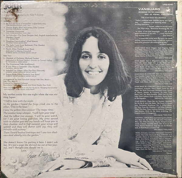 Joan - Baez, Joan