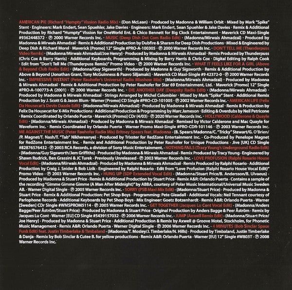 Finally Enough Love: 50 Number Ones - Madonna