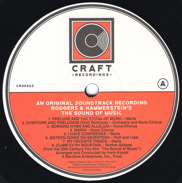 The Sound Of Music: Original Soundtrack Recording [LP] - Various Artists